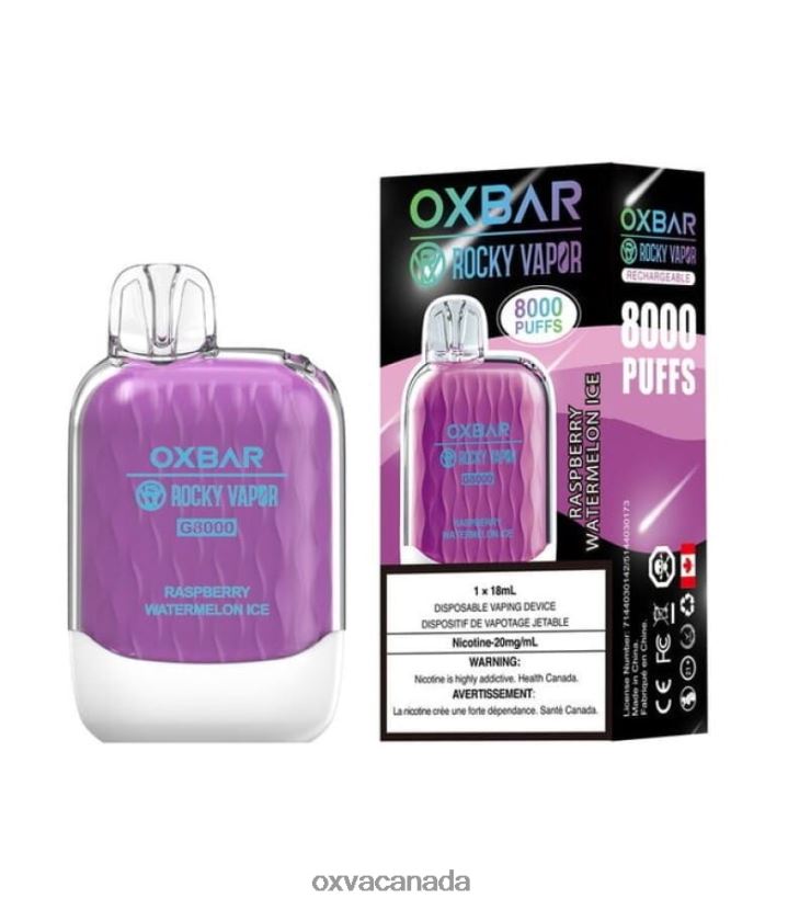 OXVA OXBAR G8000 RASPBERRY WATERMELON ICE 68086V40 - OXVA Canada