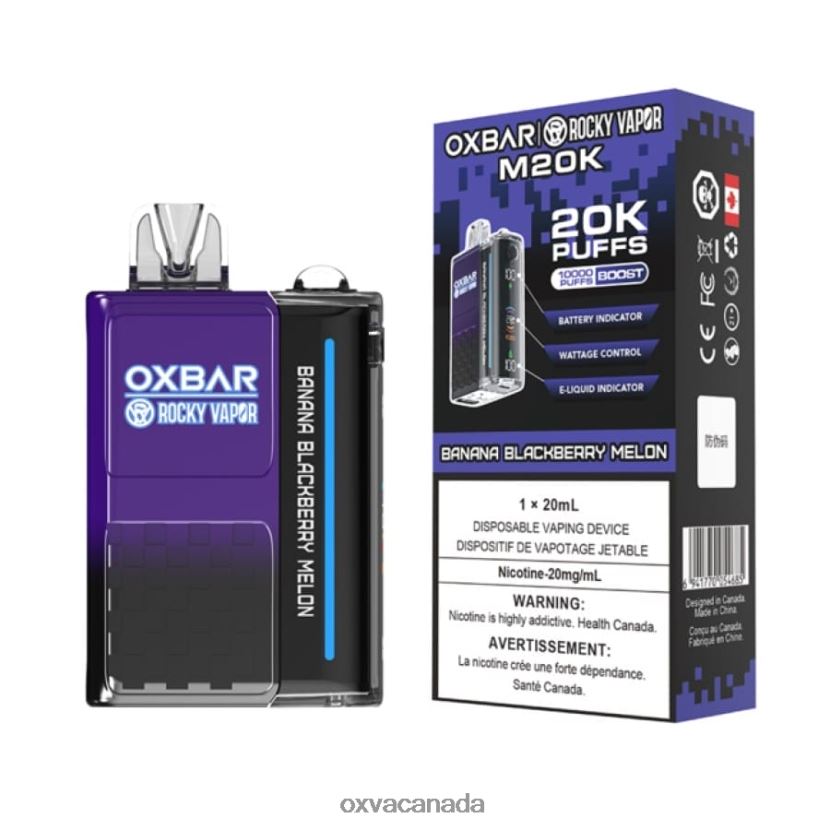 OXVA OXBAR M20K BANANA BLACKBERRY MELON 68086V1 - OXVA Vape Canada