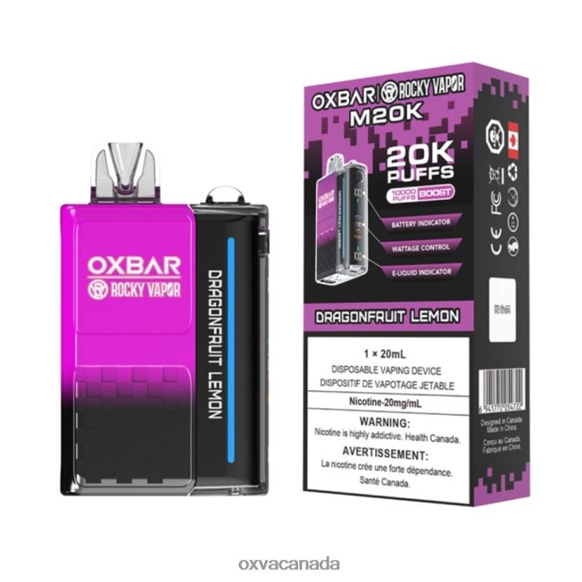 OXVA OXBAR M20K DRAGONFRUIT LEMON 68086V4 - OXVA Vape Review