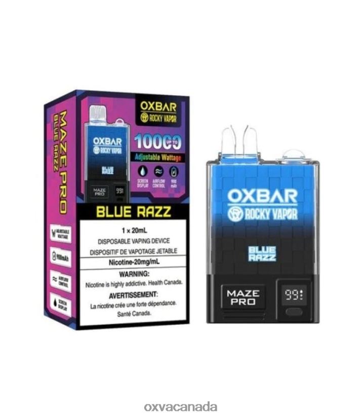 OXVA OXBAR MAZE PRO 10000 BLUE RAZZ 68086V26 - OXVA Vape Price