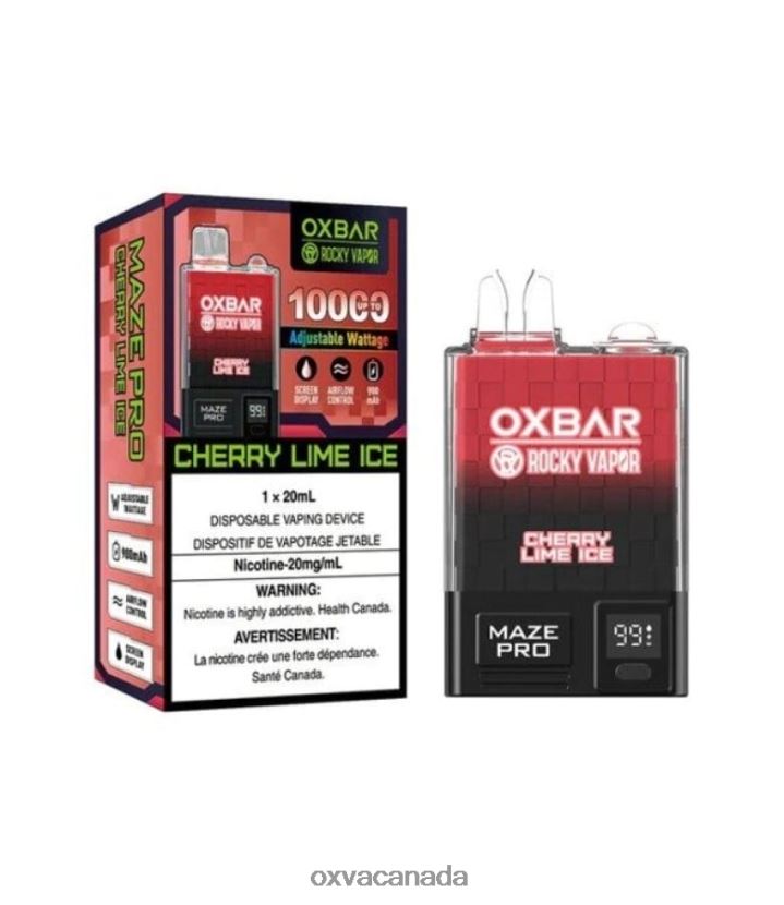 OXVA OXBAR MAZE PRO 10000 CHERRY LIME ICE 68086V28 - OXVA Best Vape