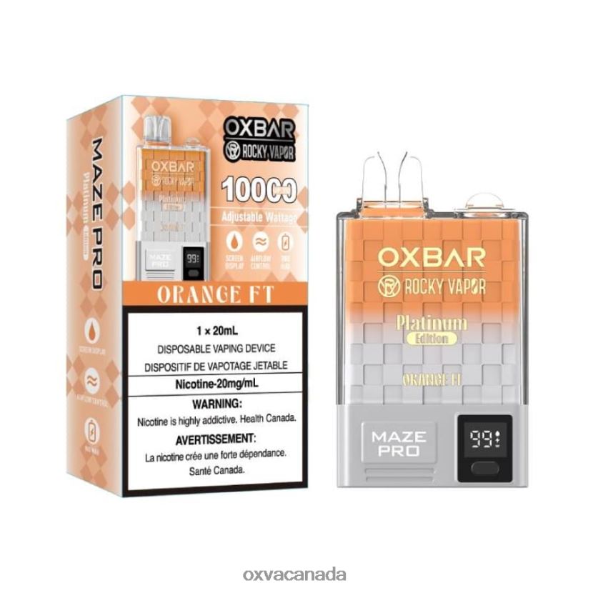 OXVA OXBAR MAZE PRO 10000 ORANGE FT 68086V15 - OXVA Vape Device