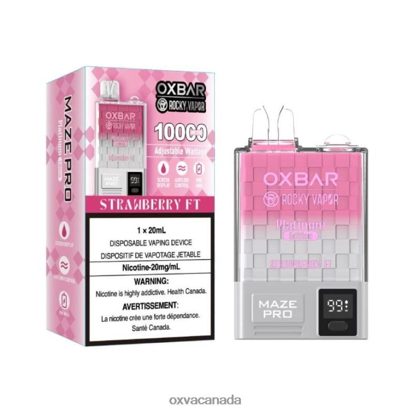 OXVA OXBAR MAZE PRO 10000 STRAWBERRY FT 68086V13 - OXVA Toronto