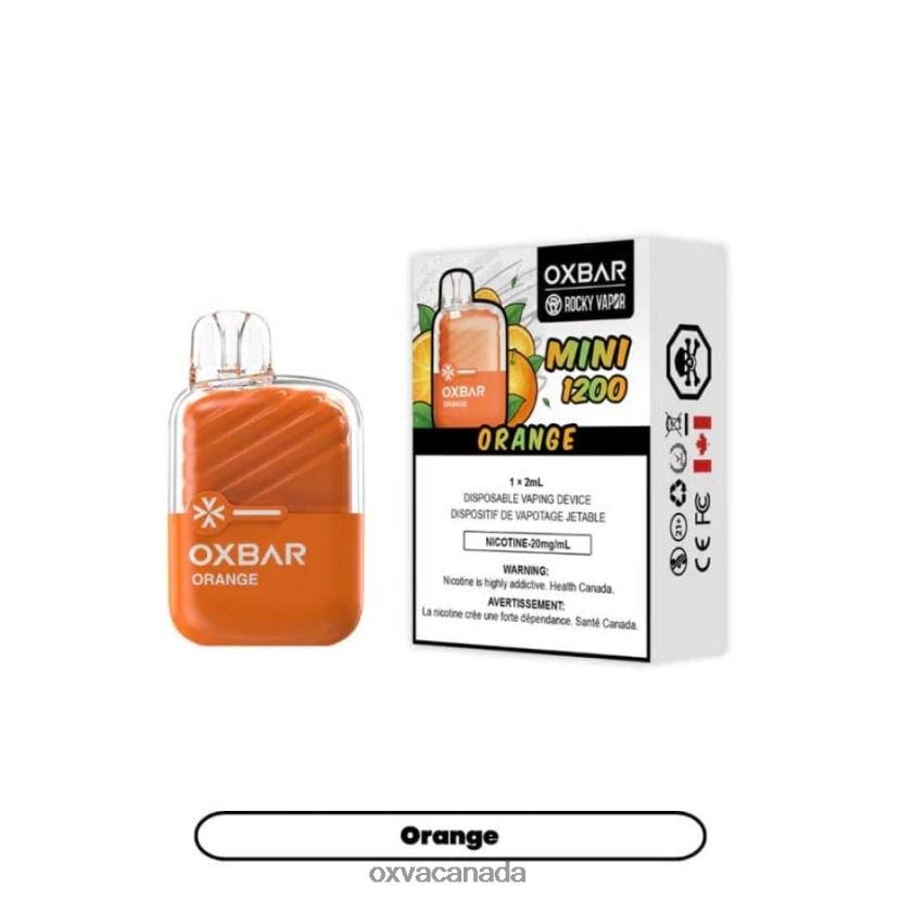 OXVA OXBAR MINI 1200 ORANGE 68086V7 - OXVA Vape Shop