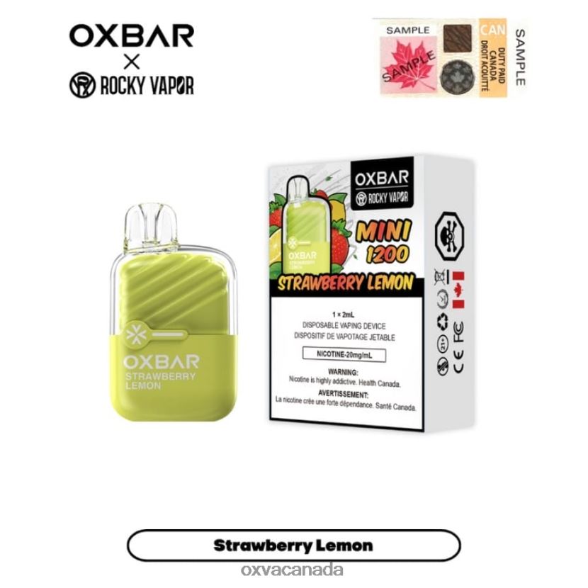 OXVA OXBAR MINI 1200 STRAWBERRY LEMON 68086V19 - OXVA Review