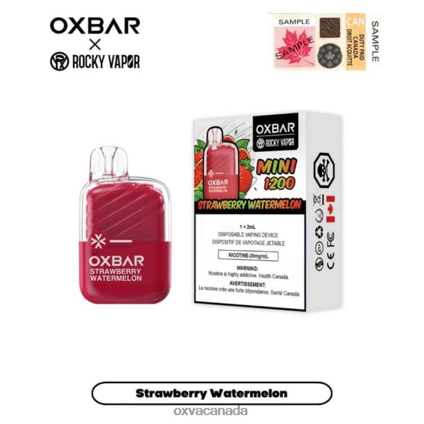 OXVA OXBAR MINI 1200 STRAWBERRY WATERMELON 68086V18 - OXVA Best Vape