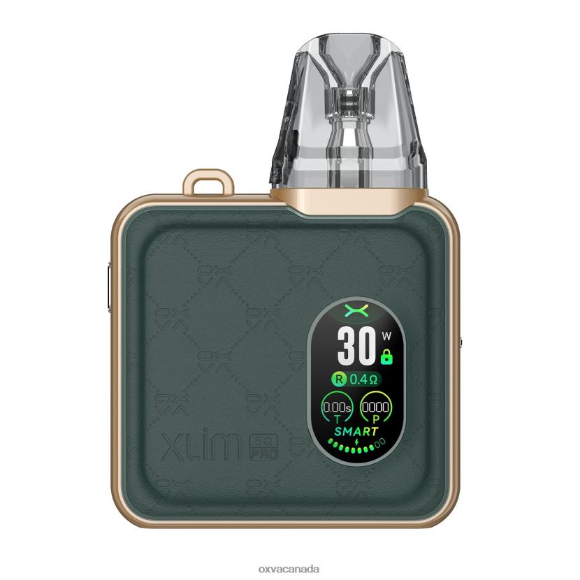 OXVA XLIM SQ PRO GREEN LEATHER 68086V85 - OXVA Vape Device KIT